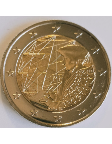 Awers monety Francja 2 euro 2022 35 lat programu Erasmus