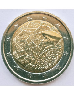 Awers monety Cypr 2 euro 2022 35 lat programu Erasmus