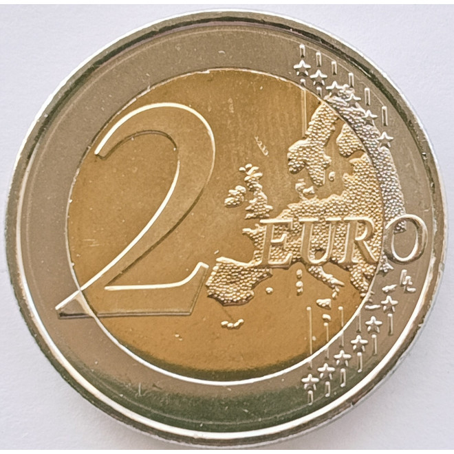 Rewers monety Cypr 2 euro 2022 35 lat programu Erasmus