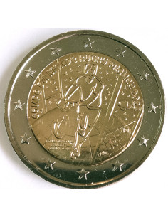 Awers monety Francja 2 euro 2023 Mistrzostwa Świata w rugby 2023