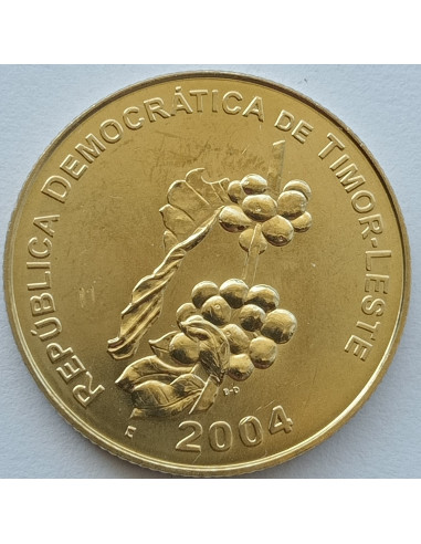 Awers monety Timor Wschodni 50 Centavo 2004