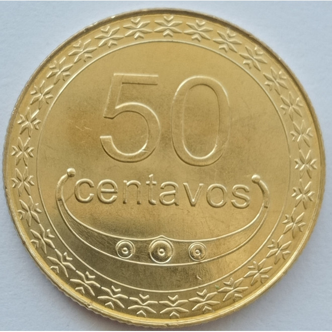 Rewers monety Timor Wschodni 50 Centavo 2004