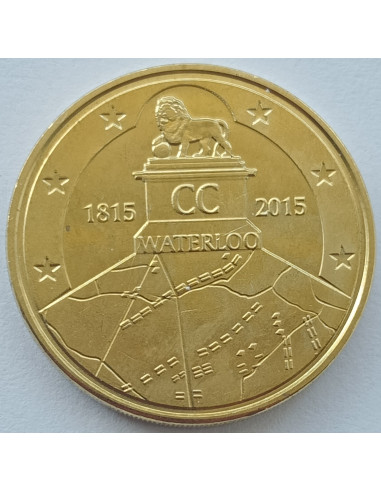 Awers monety Belgia 25 euro 2015 200. rocznica bitwy pod Waterloo