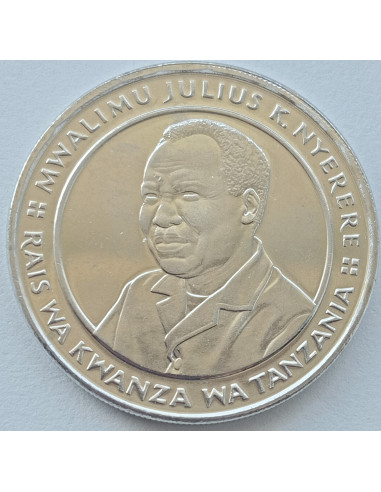 Awers monety Tanzania 10 Szylingów 1993