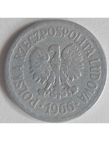 Awers monety 1 Złoty 1966