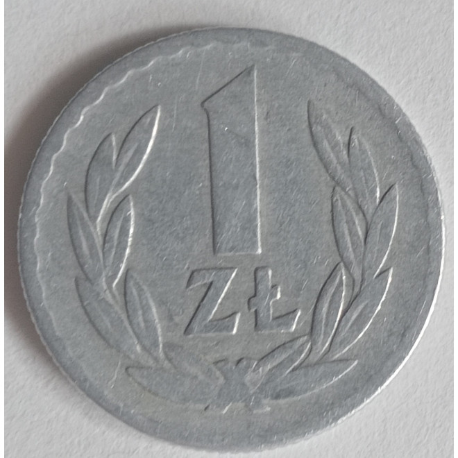 Rewers monety 1 Złoty 1966