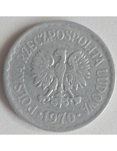 Awers monety 1 Złoty 1970 2