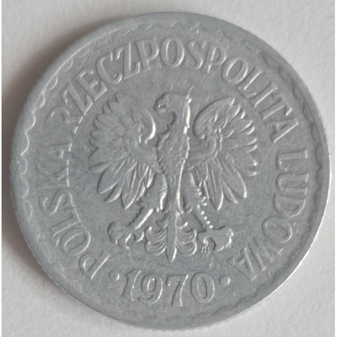 Rewers monety 1 Złoty 1970