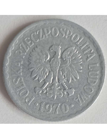 Rewers monety 1 Złoty 1970