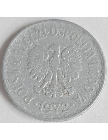 Awers monety 1 Złoty 1972