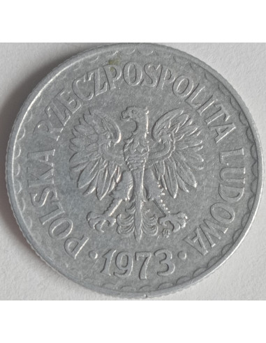 Awers monety 1 Złoty 1973