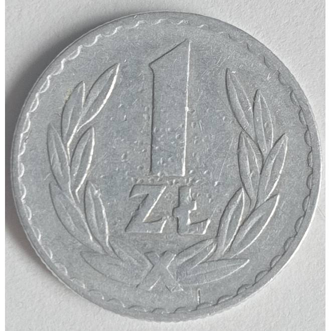 Rewers monety 1 Złoty 1974