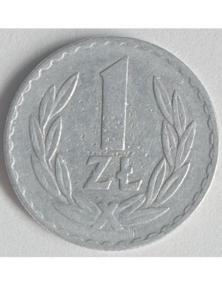 Rewers monety 1 Złoty 1974