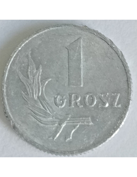 Rewers monety 1 Grosz 1949