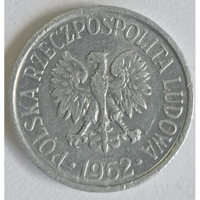 Rewers monety 5 Grosz 1962