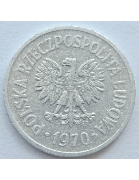 Awers monety 10 Groszy 1970