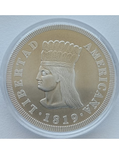 Awers monety Kolumbia 10 000 Peso 2019 200lecie niepodległości 2