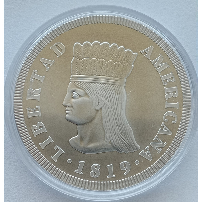 Rewers monety Kolumbia 10 000 Peso 2019 200lecie niepodległości