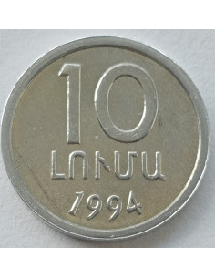 Awers monety Armenia 10 Luma 1994 2