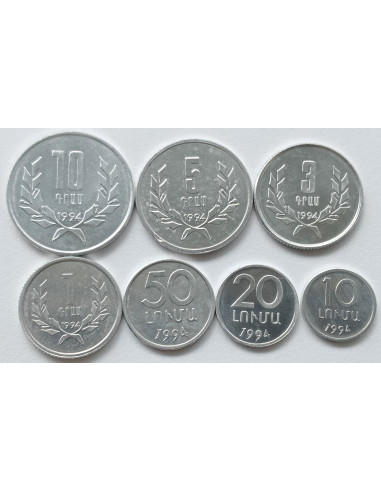 Awers monety Armenia zestaw monet 1994