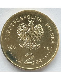 Awers monety 2 zł 2010 70. rocznica zbrodni katyńskiej 2