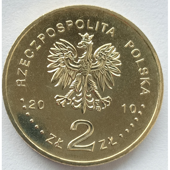 Rewers monety 2 zł 2010 70. rocznica zbrodni katyńskiej