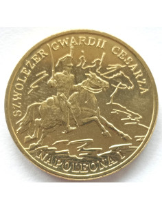 Awers monety 2 zł 2010 Historia jazdy polskiej – Szwoleżer Gwardii Cesarza Napoleona I