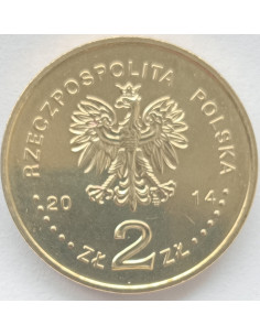 Awers monety 2 zł 2014 Polska Reprezentacja Olimpijska Soczi 2014 2