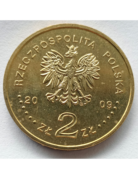 Rewers monety 2 zł 2009 Historia Jazdy Polskiej: Husarz XVII wiek