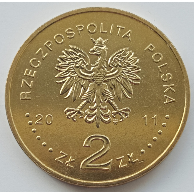 Rewers monety 2 zł 2011 Przewodnictwo Polski w Radzie UE