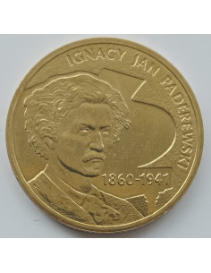 Awers monety 2 zł 2011 Ignacy Jan Paderewski
