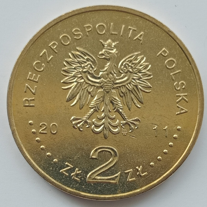 Rewers monety 2 zł 2011 Ignacy Jan Paderewski