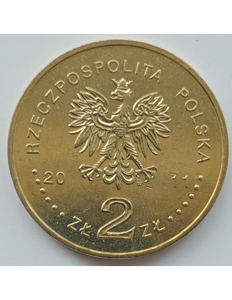 Rewers monety 2 zł 2011 Ignacy Jan Paderewski