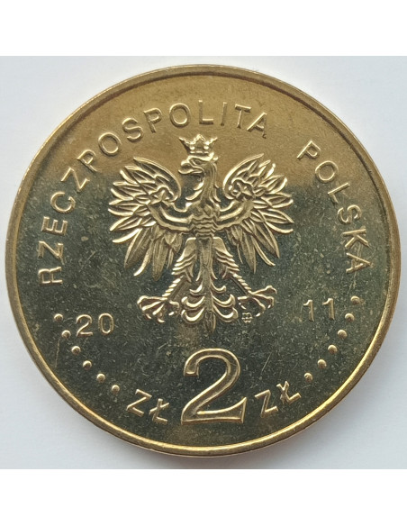 Rewers monety 2 zł 2011 Powstania Śląskie