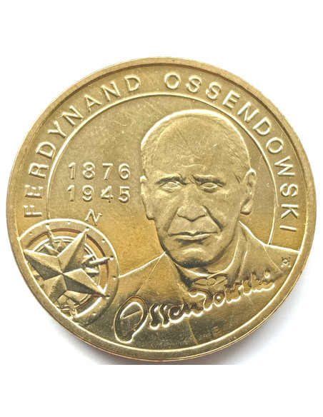 Awers monety 2 zł 2011 Polscy podróżnicy i badacze – Ferdynand Ossendowski