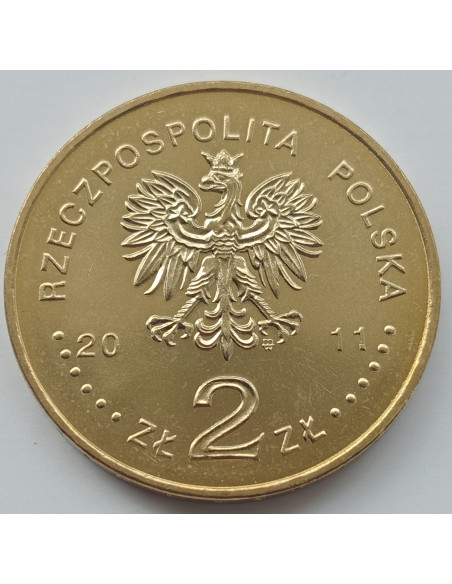 Rewers monety 2 zł 2011 Historia Polskiej Muzyki Rozrywkowej – Jeremi Przybora Jerzy Wasowski