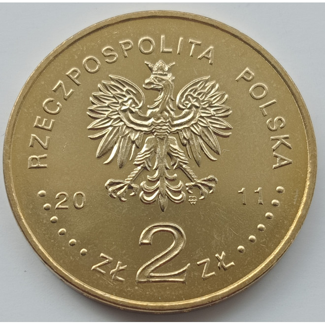 Rewers monety 2 zł 2011 Miasta w Polsce – Łódź