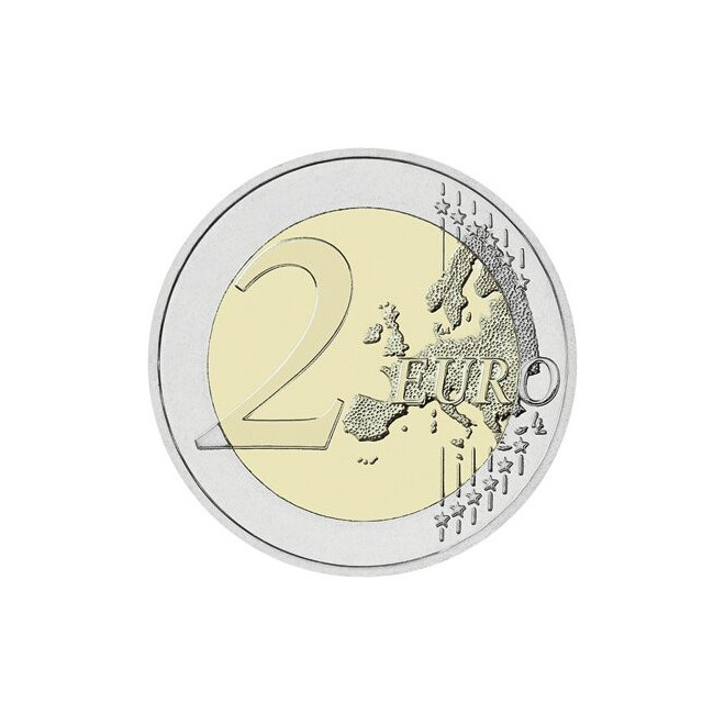 Rewers monety Litwa 2 euro 2018 Stulecie powstania Niepodległych Państw Bałtyckich Litwa