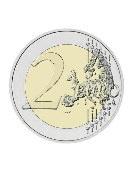 Rewers monety Litwa 2 euro 2018 Stulecie powstania Niepodległych Państw Bałtyckich Litwa