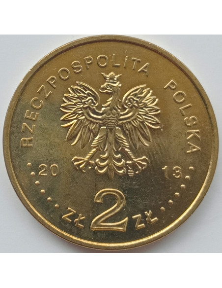Rewers monety 2 zł 2013 Cyprian Norwid