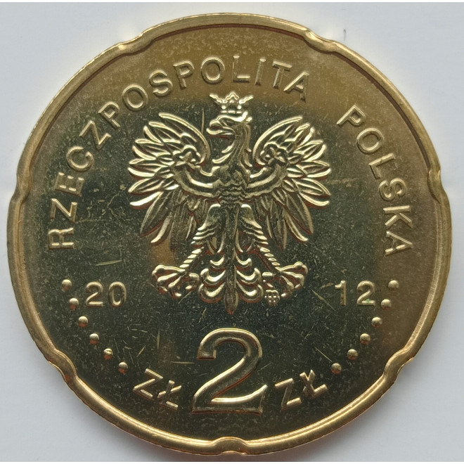 Rewers monety 2 zł 2012 50lecie Programu 3 Polskiego Radia