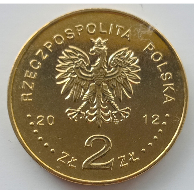 Rewers monety 2 zł 2012 Wielka Orkiestra Świątecznej Pomocy 20 lat