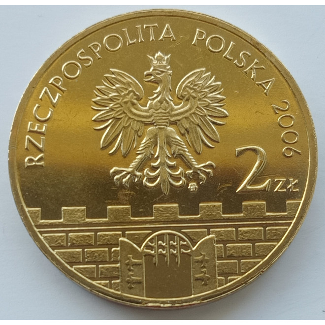 Rewers monety 2 zł 2006 Elbląg – woj. warmińskomazurskie