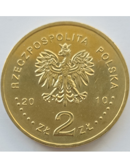 Rewers monety 2 zł 2010 Polska Reprezentacja Olimpijska Vancouver 2010