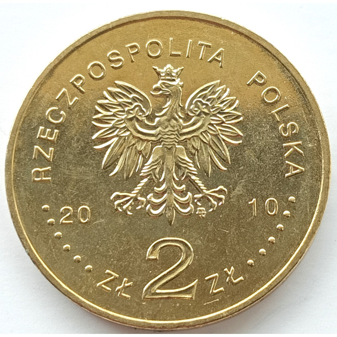 Rewers monety 2 zł 2010 90. rocznica Bitwy Warszawskiej
