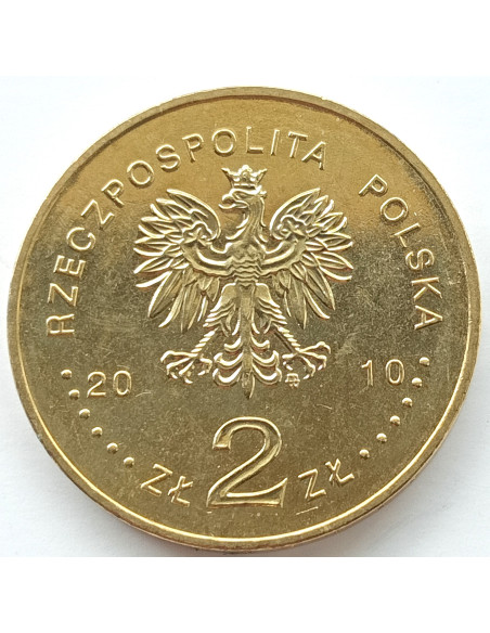 Rewers monety 2 zł 2010 90. rocznica Bitwy Warszawskiej