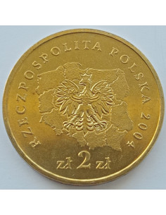 Awers monety 2 zł 2004 Herby Województw: pomorskie 2