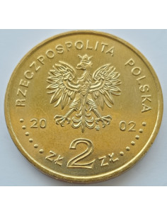 Awers monety 2 zł 2002 Poczet królów i książąt polskich: August II Mocny 16971706 17091733 2