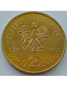 Awers monety 2 zł 2004 100. rocznica utworzenia Akademii Sztuk Pięknych 2