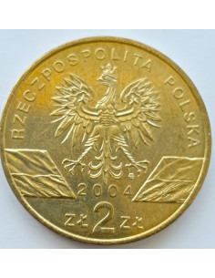 Awers monety 2 zł 2004  Zwierzęta świata: Morświn łac. Phocoena phocoena 2